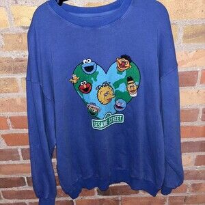 Forever 21 Women's Blue and Purple Sweatshirt
